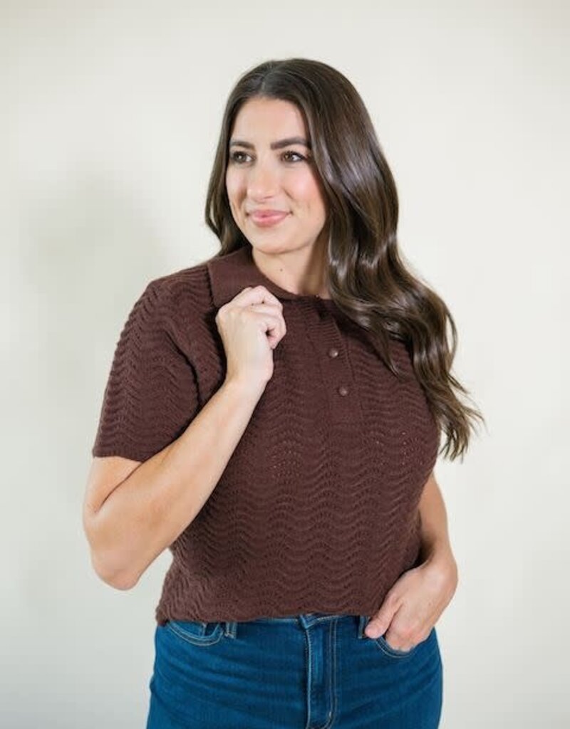 Cambridge Sweater Top Chocolate
