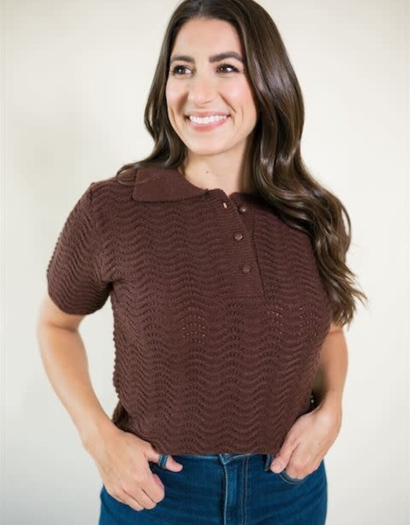 Cambridge Sweater Top Chocolate