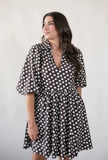 Smith & Quinn Charlotte Dress Chocolate Dot