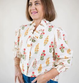 Bishop Florals Printed Blouse