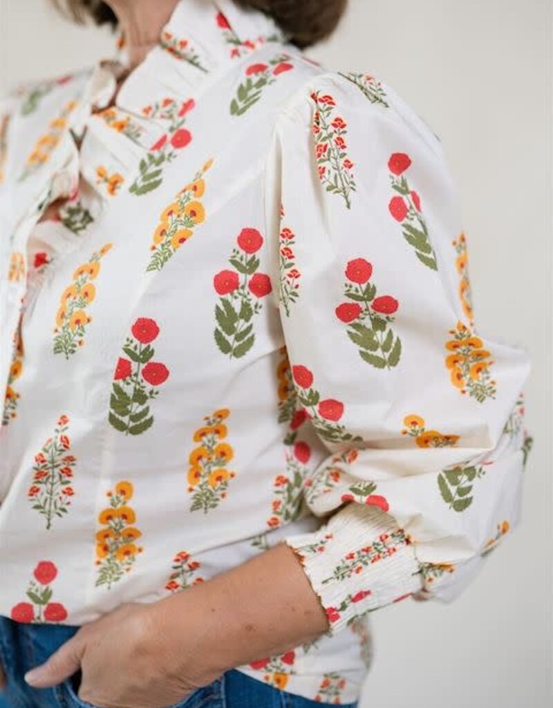 Bishop Florals Printed Blouse