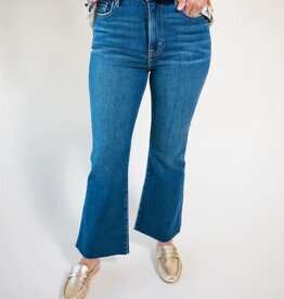 Hidden Happi Crop Flare Dark Blue