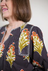 Fall Avenue Floral Blouse