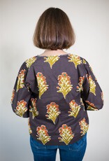 Fall Avenue Floral Blouse