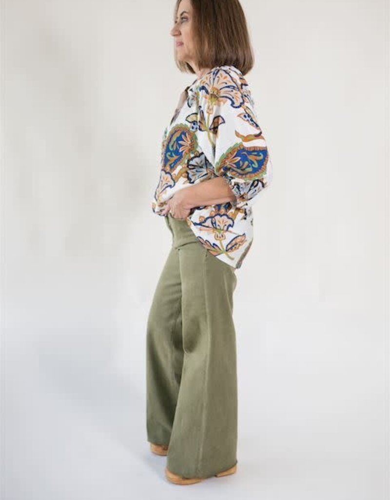 Dear John Fiona Wide Leg Olive Branch