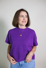 In The Stands Purple Sweater Top