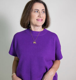 In The Stands Purple Sweater Top