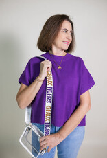 In The Stands Purple Sweater Top