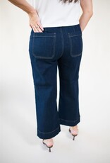 Velvet Heart Alyx Cropped Wide Leg Dark Indigo