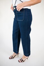 Velvet Heart Alyx Cropped Wide Leg Dark Indigo