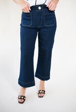 Velvet Heart Alyx Cropped Wide Leg Dark Indigo