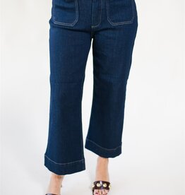 Velvet Heart Alyx Cropped Wide Leg Dark Indigo