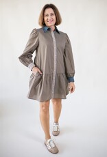 Holland Striped Shirt Dress