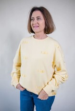 LSU Repeat Crewneck Sweatshirt Yellow