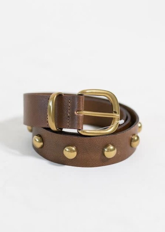 Free People Rhodes Stud Belt Cognac