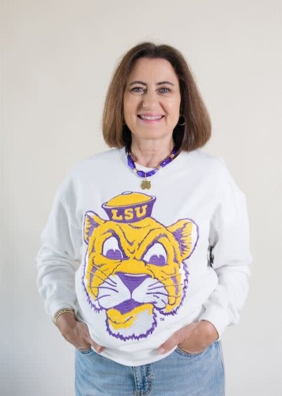 LSU Sailor Mike Crewneck Sweatshirt