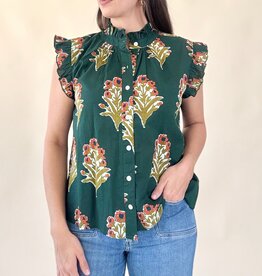 Artisan Floral Detail Top