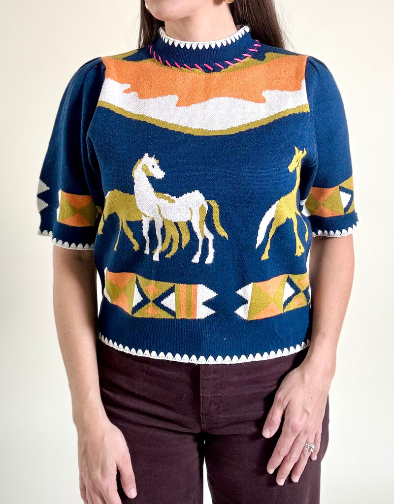 Western Skies Sweater Top