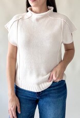 Signature Cap Sleeve Sweater Off White