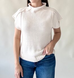Signature Cap Sleeve Sweater Off White