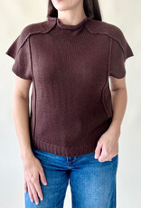 Signature Cap Sleeve Sweater Cocoa