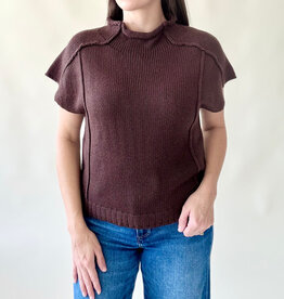 Signature Cap Sleeve Sweater Cocoa