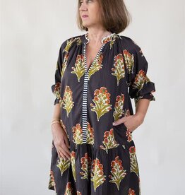 Marli Printed Dress Brown