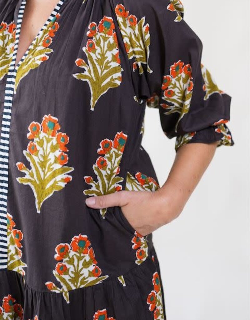 Marli Printed Dress Brown