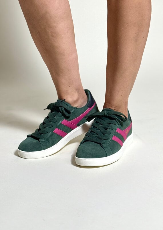 Gola Aztec Trainer Evergreen/Hot Fuchsia
