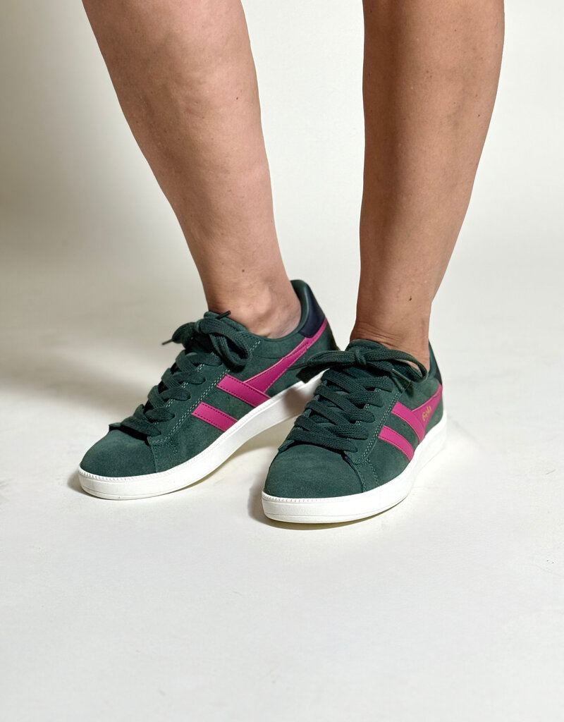 Gola Aztec Trainer Evergreen/Hot Fuchsia