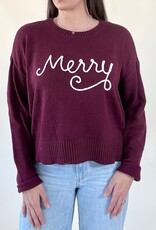 Z Supply Sienna Merry Sweater Merlot