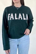 Z Supply Holiday Cheer Sweater Garland Green