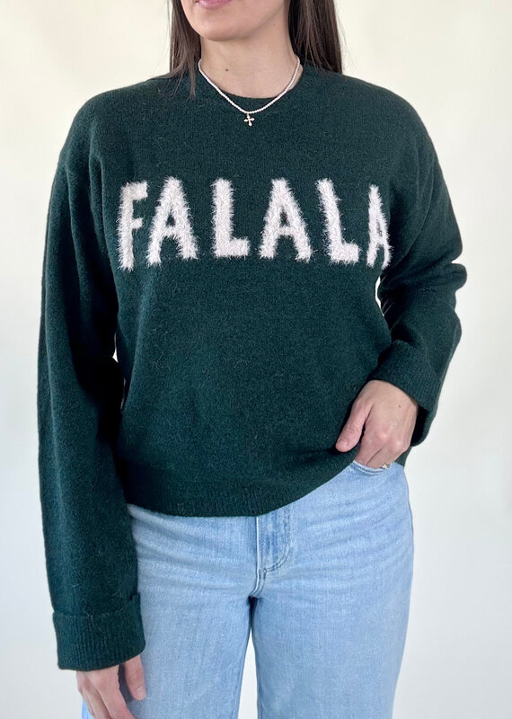 Z Supply Holiday Cheer Sweater Garland Green