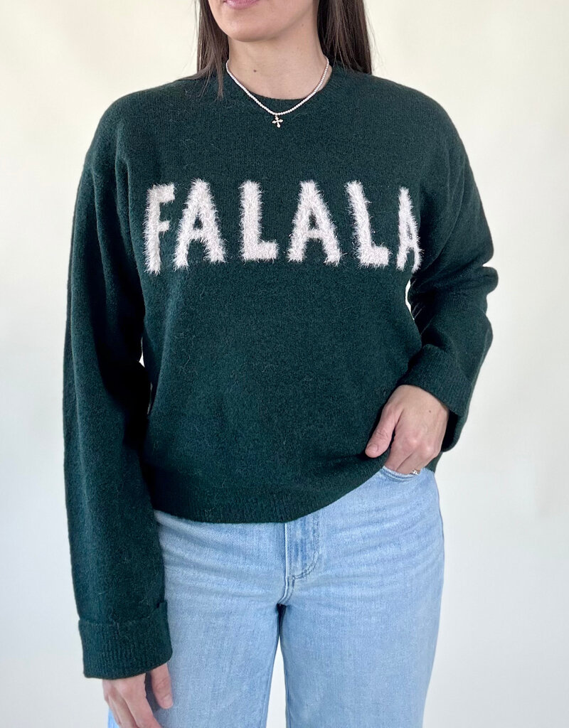 Z Supply Holiday Cheer Sweater Garland Green