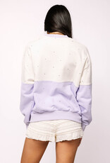 Queen of Sparkles Licensed LSU Pastel Two Toned Sweatshirt