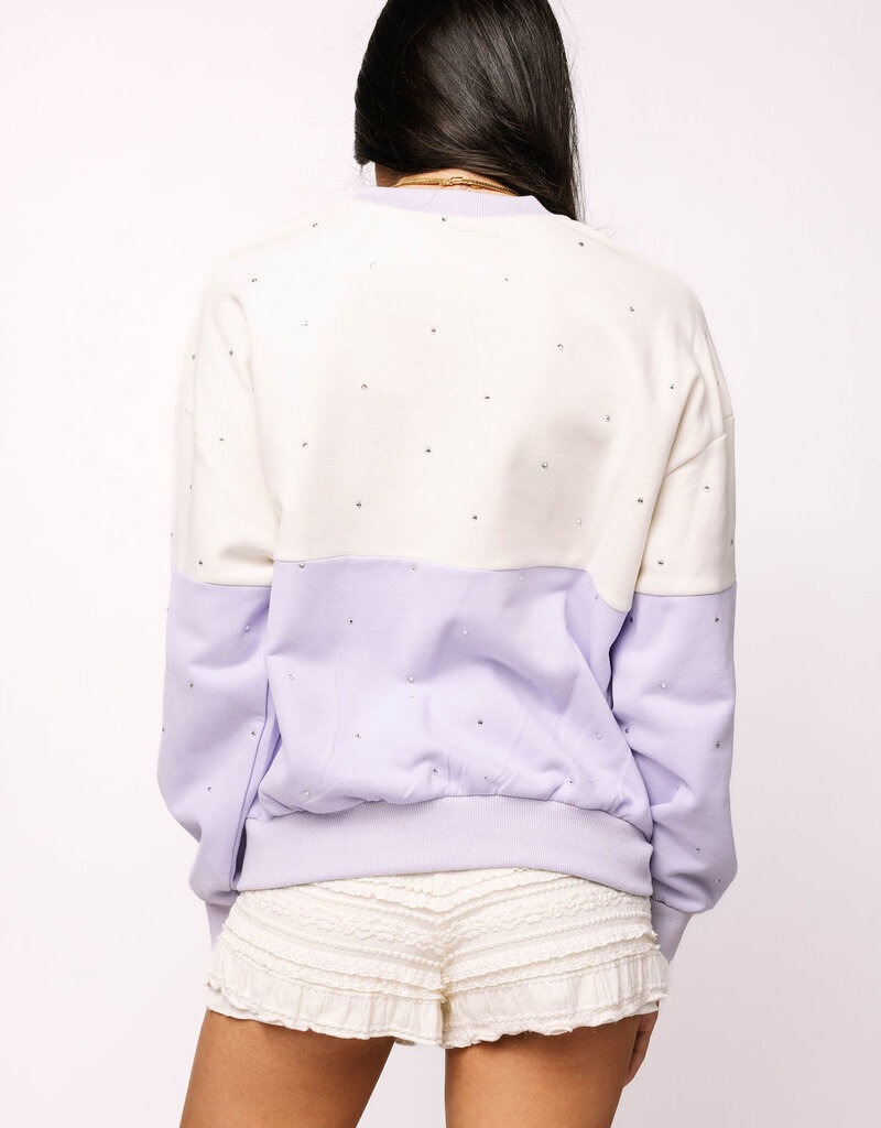 Queen of Sparkles Licensed LSU Pastel Two Toned Sweatshirt