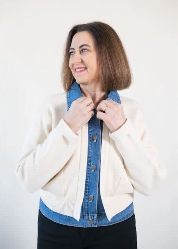 Francis Layered Jacket Ivory