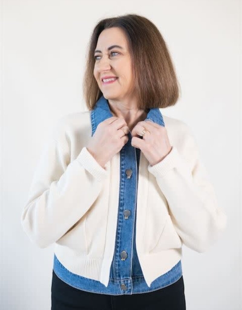 Francis Layered Jacket Ivory