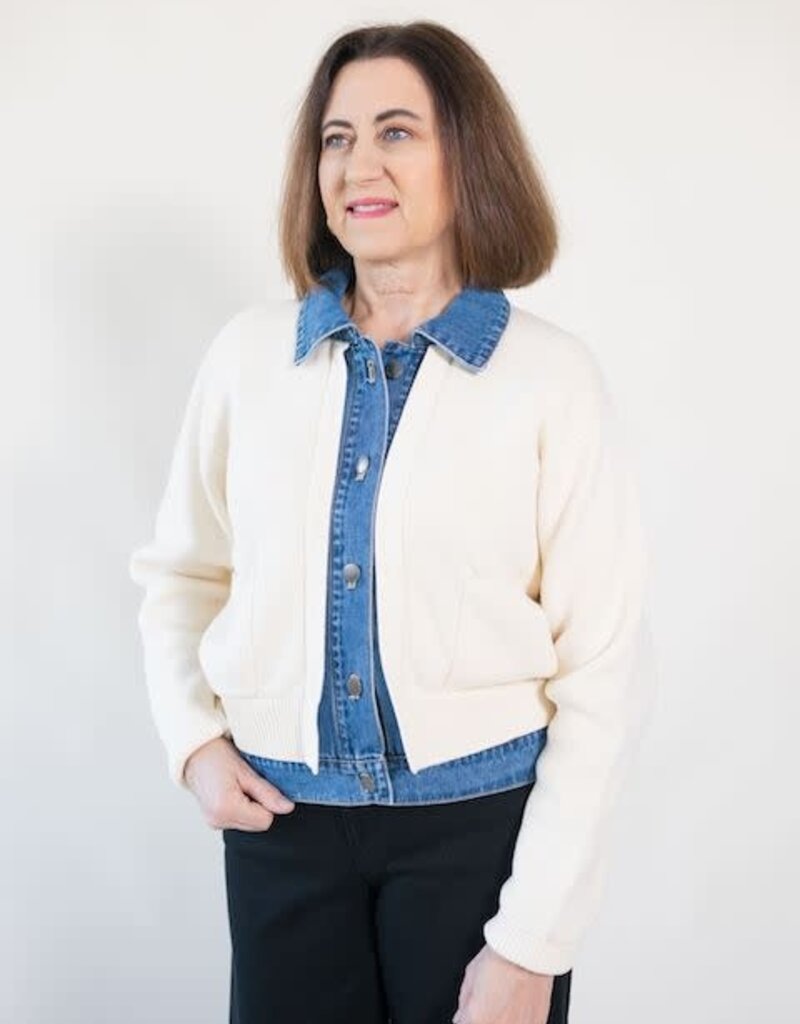 Francis Layered Jacket Ivory