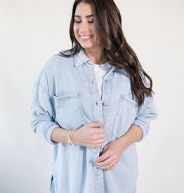 All Day Knit Denim Jacket Washed Indigo