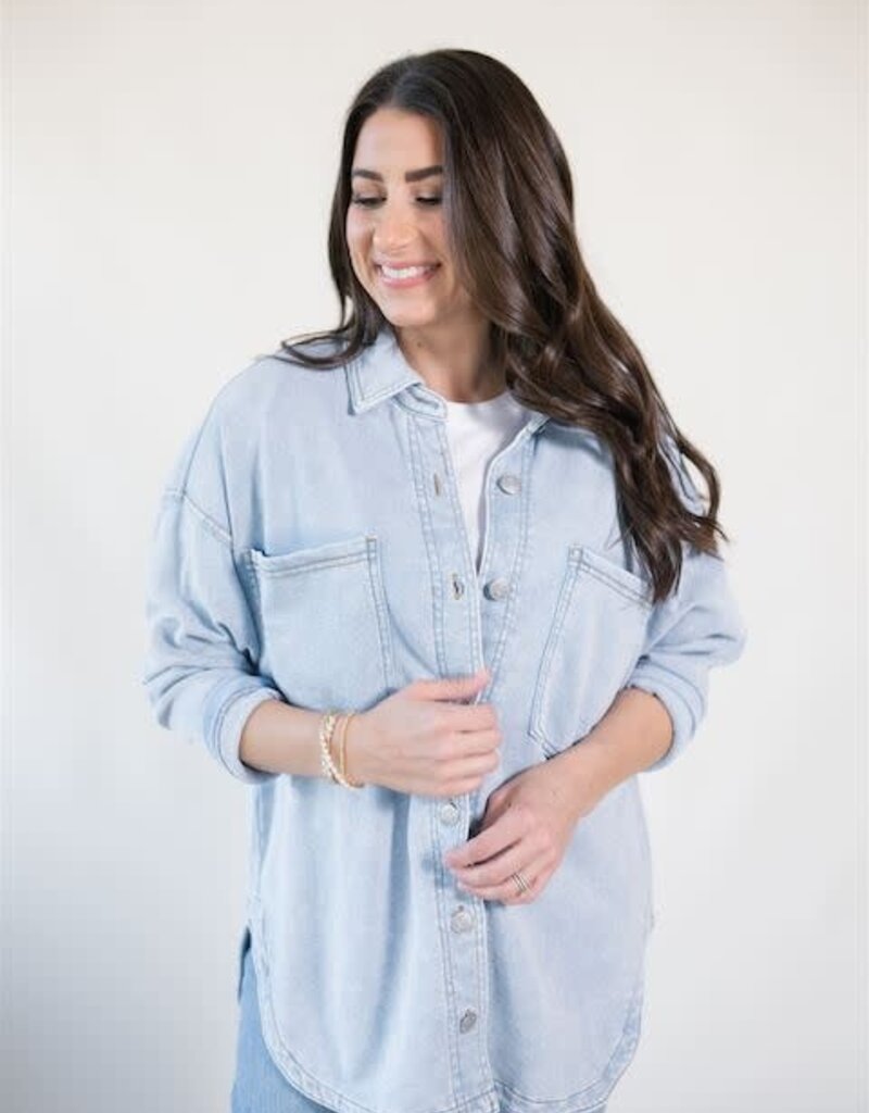 All Day Knit Denim Jacket Washed Indigo