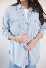 All Day Knit Denim Jacket Washed Indigo