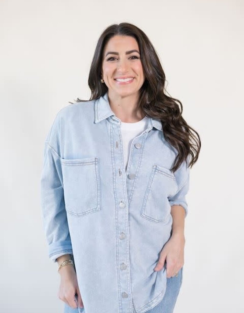 All Day Knit Denim Jacket Washed Indigo