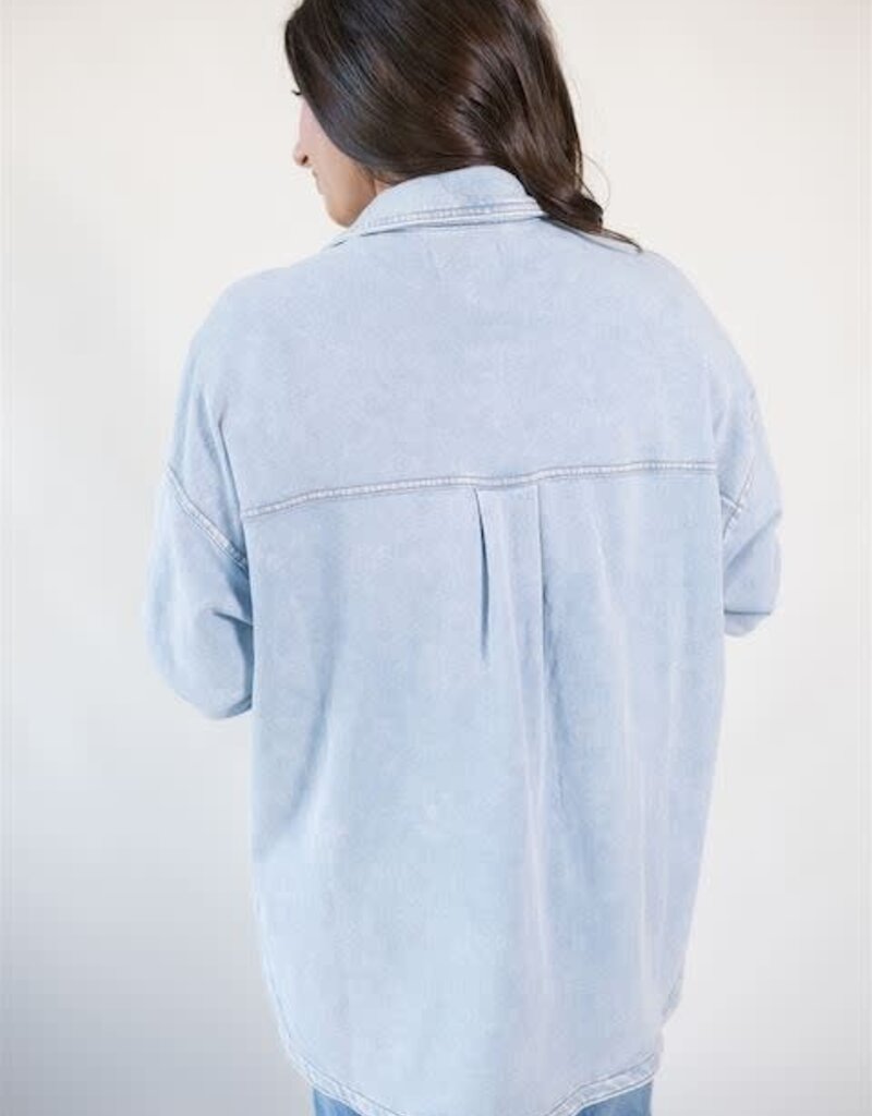 All Day Knit Denim Jacket Washed Indigo