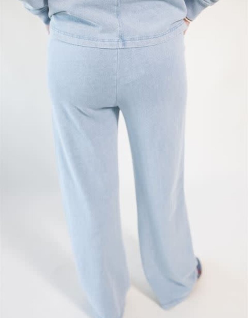 Z Supply Hunter Knit Denim Pant Ocean Air Indigo