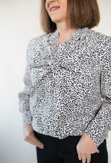 Anastasia Tie Front Blouse Ditsy Print