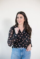 Sanctuary Fitted Mesh Button Down Popspot