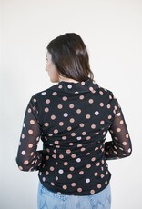 Sanctuary Fitted Mesh Button Down Popspot