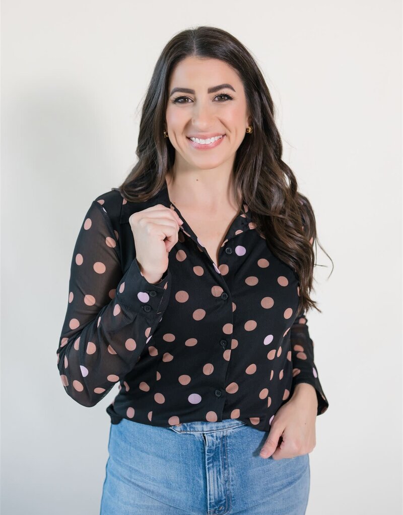 Sanctuary Fitted Mesh Button Down Popspot