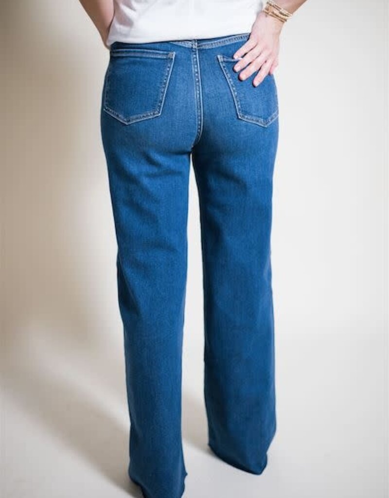 Daze Far Out High Rise Wide Leg Waterfall